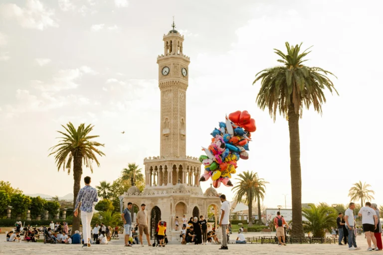 Konak Clock Tower in Izmir city square during daytime