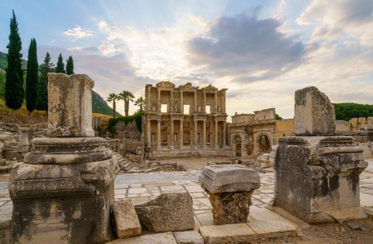 The Library of Celsus in Ephesus Ancient City Turkey
