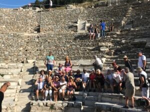 Top sights in Ephesus featuring the Great Theatre of Ephesus Ancient City in Turkey