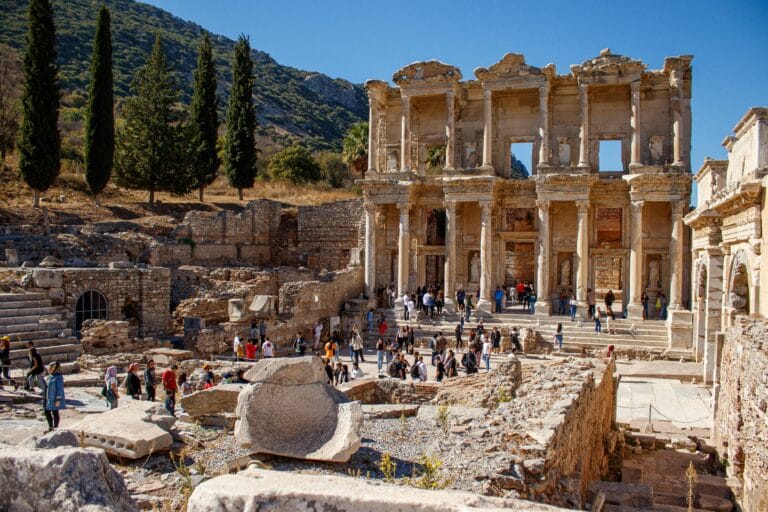 Ephesus Ancient City beneath the night sky