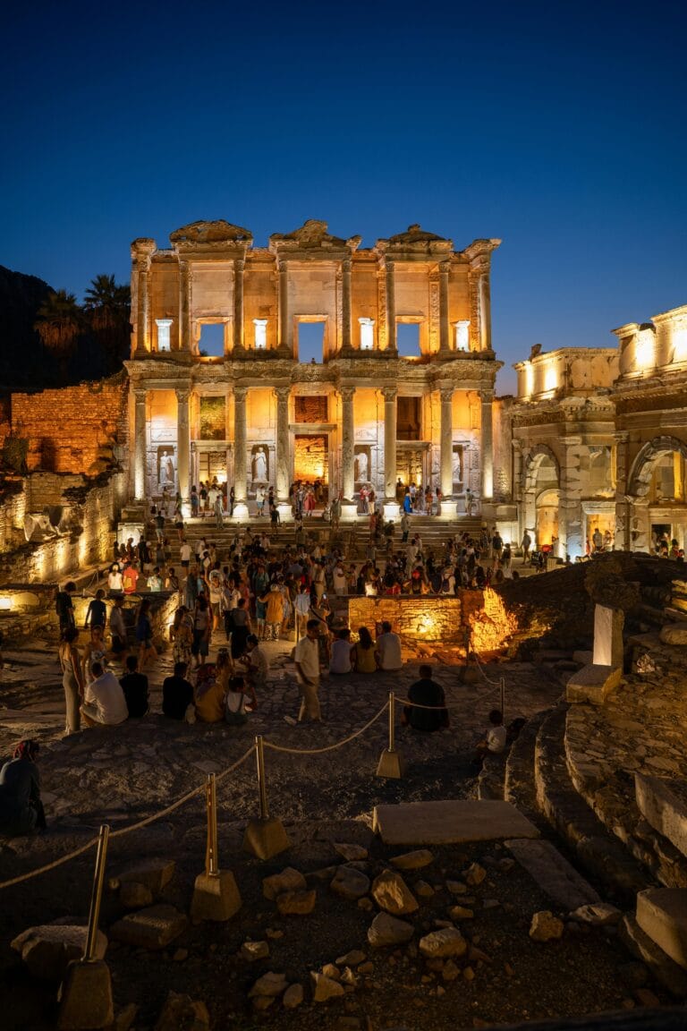 Celsus Library in the ancient city of Ephesus