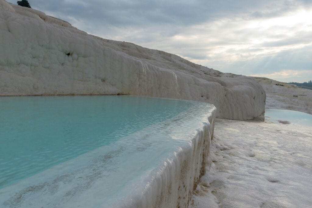 Thermal water pools in Pamukkale Turkey