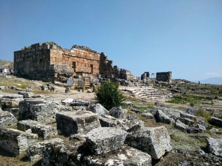Roman ruins in Hierapolis Ancient City