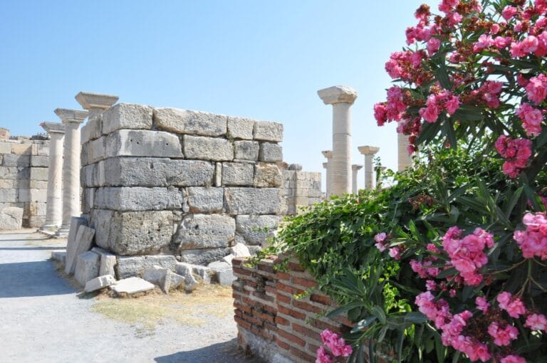 Wide view of St John Basilica ruins in Selcuk