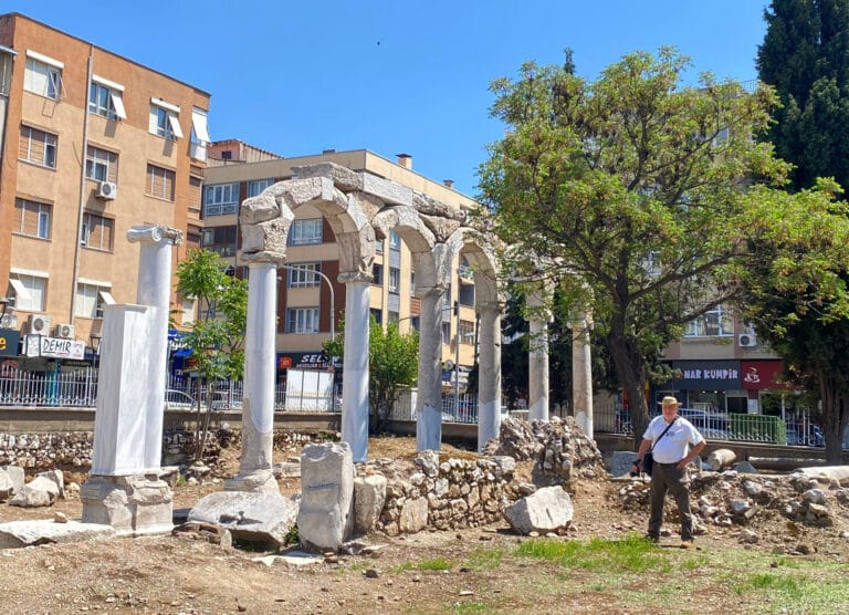 Archaeological remains of ancient Thyatira in modern Akhisar Turkey