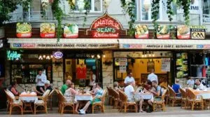 Cafes and local food stops walking distance from Kusadasi Port Turkey