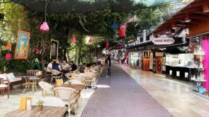 Kusadasi Bazaar area walking distance from Kusadasi Port Turkey