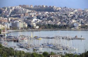 Kusadasi Marina with yachts and coastal city views on the Kusadasi Cruise Port