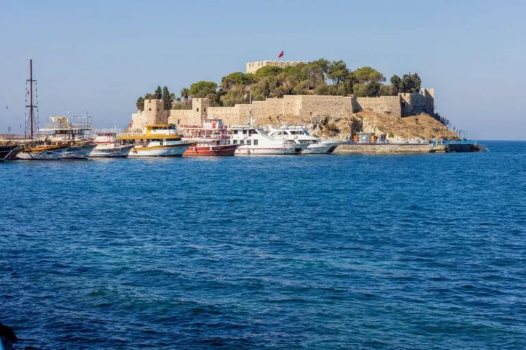 Kusadasi Castle viewpoint walking distance from Kusadasi Port Turkey